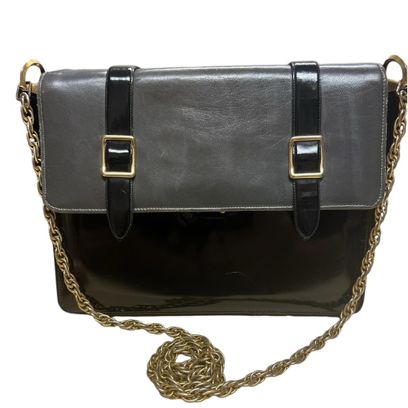Sydney of California vintage shoulder bag purse with claw clasp and gold accents - Picture 2 of 8